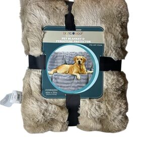 Brentwoof Oversized Waterproof Pet Blanket 60x70" Plush Furniture Protector NEW